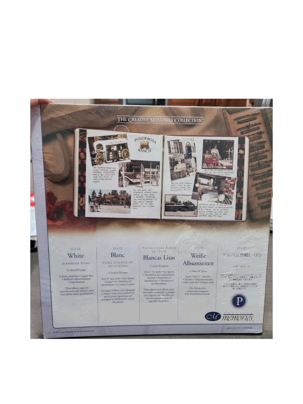 Creative Memories White Scrapbook Pages - White